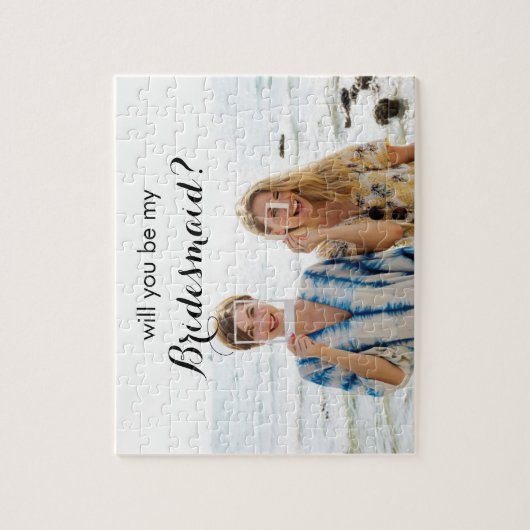 私の新婦付添人のカスタムな写真のパズルのギフトです ジグソーパズル (縦)
