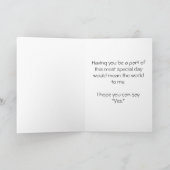 私の新婦付添人のブライダルの付属品です 招待状 (内部)