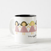私の新婦付添人のマグです ツートーンマグカップ (正面左)