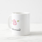 私の新婦付添人のマグ コーヒーマグカップ (正面左)