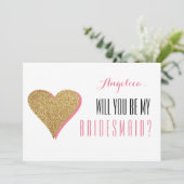 私の新婦付添人の招待状です 招待状 (スタンド正面)