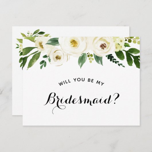 私の新婦付添人の提案です 案内ポストカード (正面/裏面)