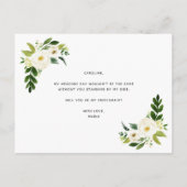 私の新婦付添人の提案です 案内ポストカード (裏面)