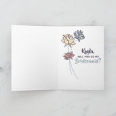 私の新婦付添人の提案の写真カードです 招待状 (内部)