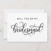 私の新婦付添人の提案カードです 招待状 (正面)