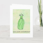 私の新婦付添人の春の緑があって下さい 招待状 (裏面)