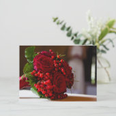 私の新婦付添人の花束の招待状です 招待状 (スタンド正面)