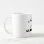 私の新婦付添人の金ゴールドのハートのマグです コーヒーマグカップ (左)