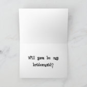 私の新婦付添人カードがあって下さい 招待状 (内部)