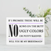 私の新婦付添人カードです 招待状 (スタンド正面)