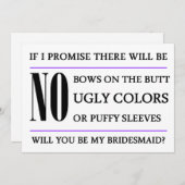 私の新婦付添人カードです 招待状 (正面/裏面)