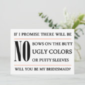 私の新婦付添人カードです 招待状 (スタンド正面)