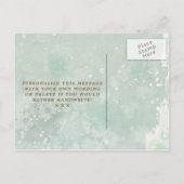 私の新婦付添人カード冬の花柄です インビテーションポストカード (裏面)