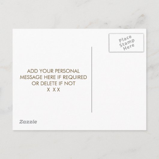 私の新婦付添人カード幾何学的な花模様です インビテーションポストカード (裏面)