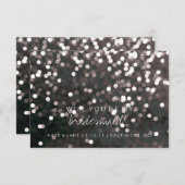 私の新婦付添人カード-きらめくな黒です 招待状 (正面/裏面)