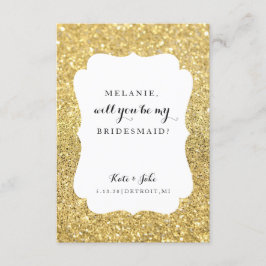 私の新婦付添人カード-婚礼の日の魅力です 招待状