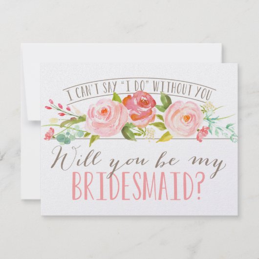 私の新婦付添人|の新婦付添人です 招待状 (正面)