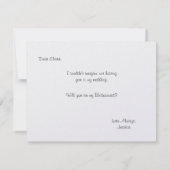 私の新婦付添人|の新婦付添人です 招待状 (裏面)