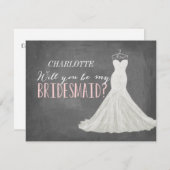 私の新婦付添人|の新婦付添人です 招待状 (正面/裏面)