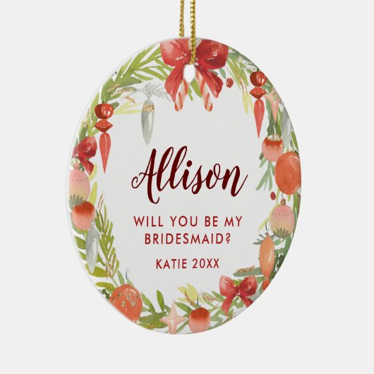 私の新婦付添人|の新婦付添人の提案です セラミックオーナメント (右)