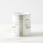 私の新婦付添人|の金ゴールドの紙吹雪があって下さい コーヒーマグカップ (中央)