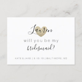 私の新婦付添人-中心のすてきな金ゴールドです 招待状