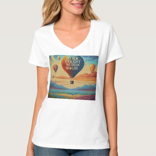 私の新考えしい夢、私の新しい人生 Tシャツ (正面)