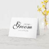 私の新郎が結婚式の日に カード (黄色い花)