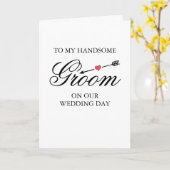 私の新郎へ |結婚式 カード (黄色い花)