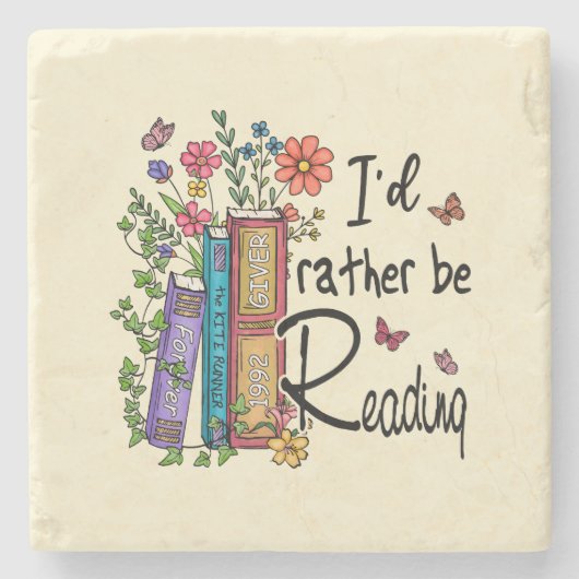 私の方が良読い ストーンコースター (正面)