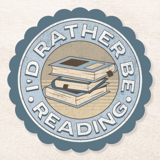 私の方が良読い ペーパーコースター (正面)