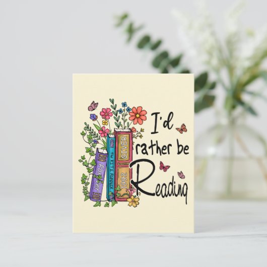 私の方が良読い ポストカード (スタンド正面)