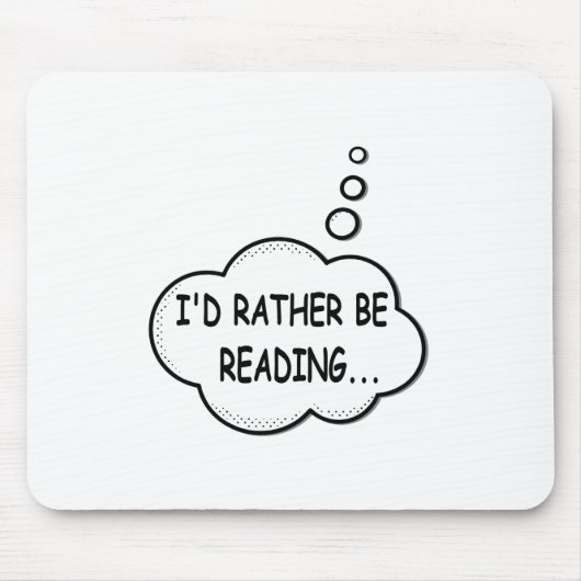 私の方が良読い マウスパッド (正面)