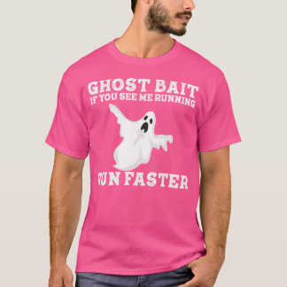 私の方が速く走って 面白いおばけ対策グッズ Tシャツ