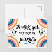 私の旅に参加してくれてありがとう ポストカード (正面/裏面)