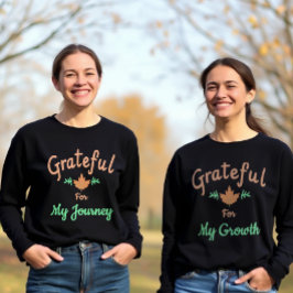 私の旅に感謝:感動的秋デザイン Tシャツ