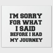 私の旅 ラッピングペーパー (フラット)