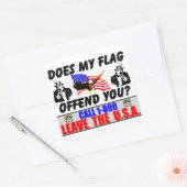 私の旗はあなたを怒らせるか? スクエアシール (封筒)