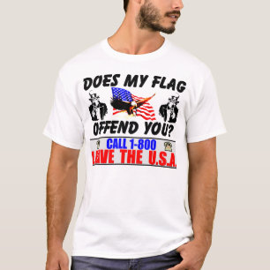 私の旗はおこらせますか。 Tシャツ