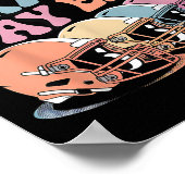 私の日の時代荷車を引くにレトロサッカーヘルメット家族 ポスター (角)