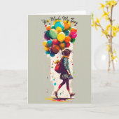 私の日を作った – ありがとう カード (黄色い花)