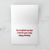 **私の日を輝かせてね**クリスマスおめでとう シーズンカード (内部)