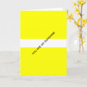 私の日光です カード (黄色い花)