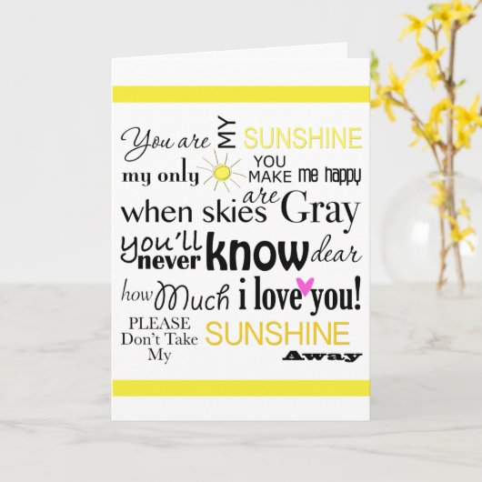 私の日光です カード (黄色い花)