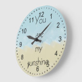 私の日光です ラージ壁時計 (傾斜)