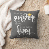 私の日光です; 灰色か白は、と縞で飾ります クッション (ブランケット)