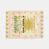 私の日光のハートです フリースブランケット (正面(横))