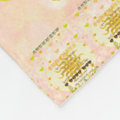 私の日光のハートです フリースブランケット (角)