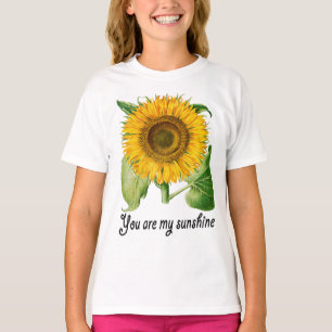 私の日光のヒマワリの女の子のワイシャツの上のギフトです Tシャツ