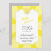 私の日光のベビーシャワー、中立性です 招待状 (正面/裏面)